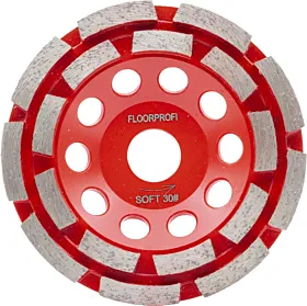 125 mm Diamant-Schleifteller doppelreihig für harte Böden von Floorprofi