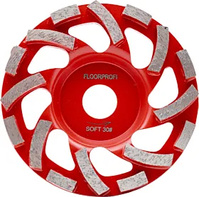 125 mm Diamant-Schleifteller Turbo Fan für harte Böden von Floorprofi